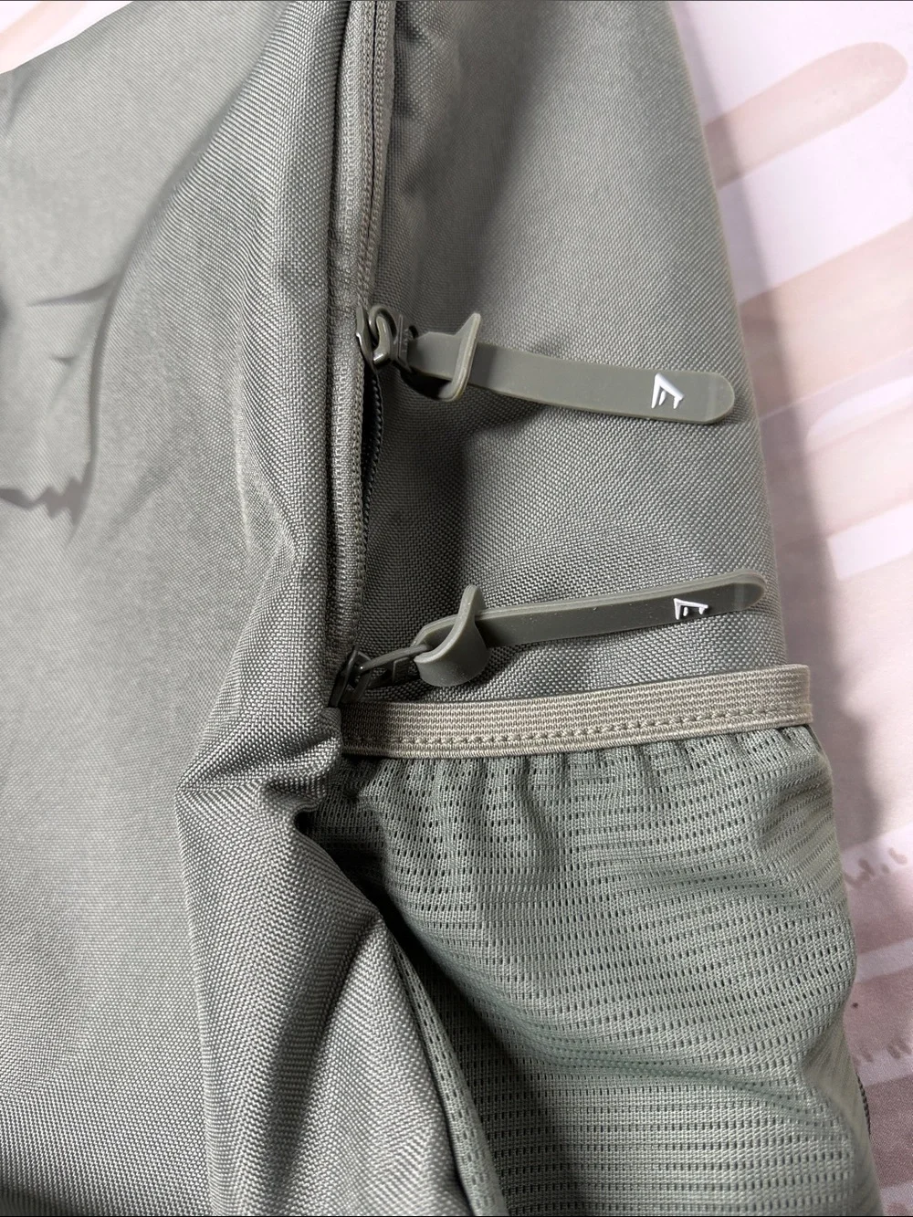 Gymshark shark head Men's Olive Green Performance Backpack w/Logo unisex
